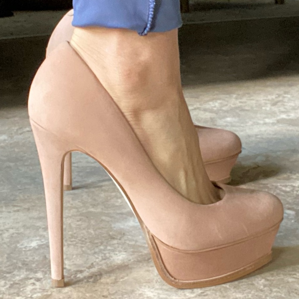 KISS heels | Steve Madden | tan | sz 7 (fits 6.5)
